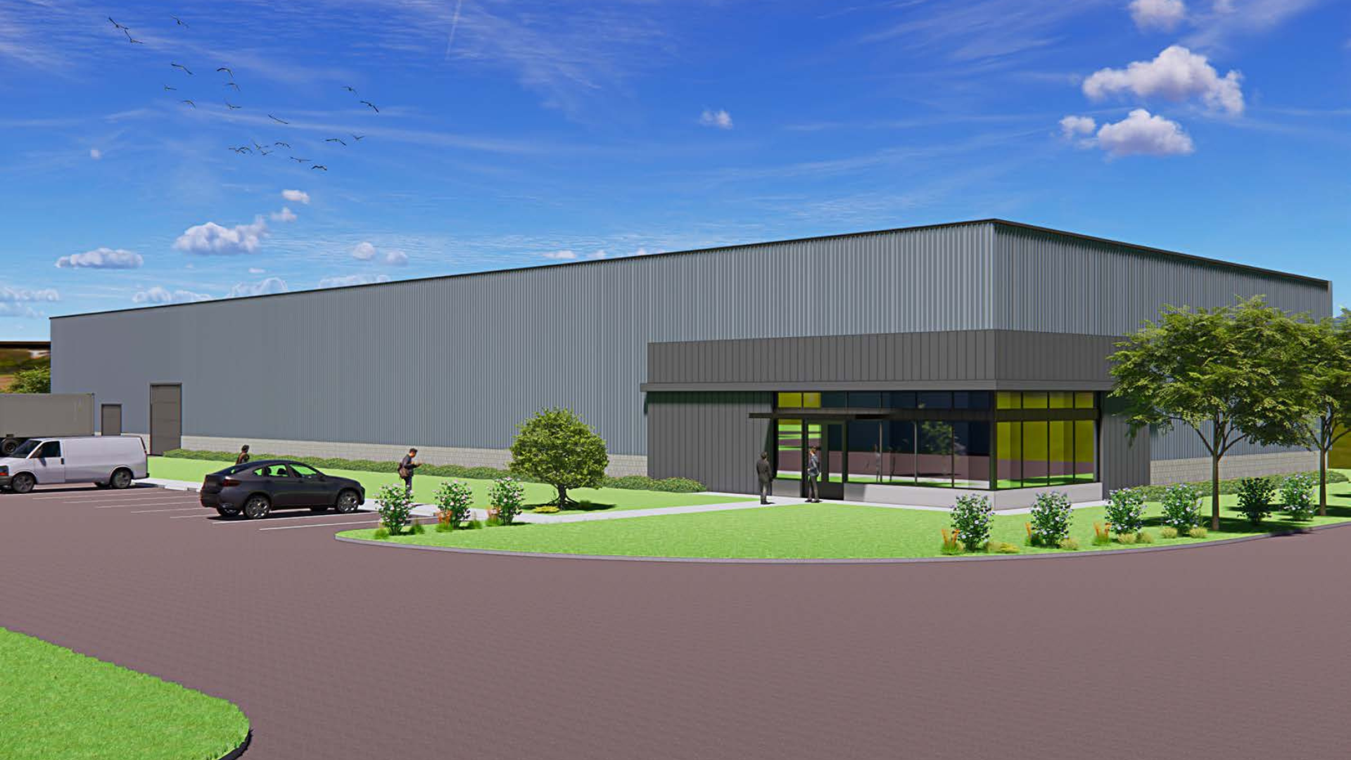 Industrial Building Rendering